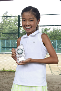 女子シングルス14歳以下 準優勝　伊藤　磨希選手