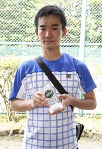 男子シングルス準優勝　中河原　悠士選手