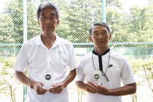 65才以上男子ダブルス優勝　武田/辻本組