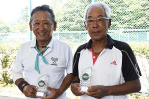 70才以上男子ダブルス優勝　宮地/塩見組