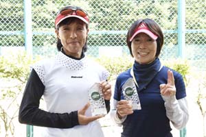 55才以上女子ダブルス優勝　岡本/高橋組