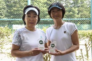55才以上女子ダブルス準優勝　田邉/谷村組