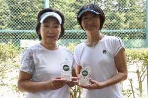 55才以上女子ダブルス準優勝　田邉/谷村組