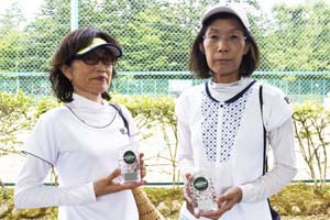 60才以上女子ダブルス準優勝　加藤/住山組