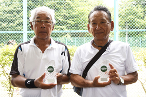 70才以上男子ダブルス優勝　宮地/塩見組