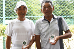 70才以上男子ダブルス準優勝　我孫子/蝶間林組