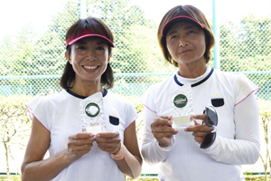 45才以上女子ダブルス準優勝　平沼/岡部組