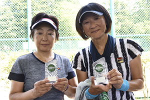 55才以上女子ダブルス準優勝　谷村/田邉組