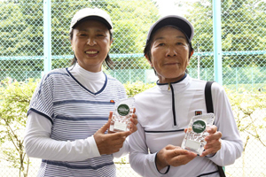 65才以上女子ダブルス準優勝　福田/柿沼組