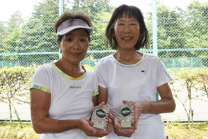 70才以上女子ダブルス準優勝　合馬/河原組