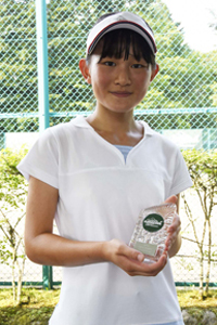 女子シングルス14歳以下 準優勝　三石　ひかり選手